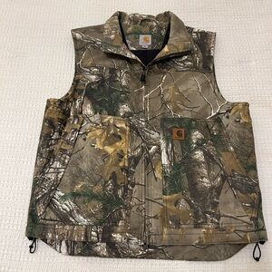 CARHARTT Men's Realtree Camo 101686 977 Thinsulate SZ L Rugged Tough Vest